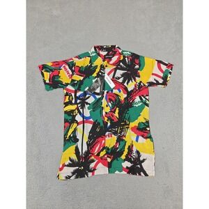 Reason Shirt Mens Small Multi Aloha Hawaiian Camp Short Sleeve Button Up VS1-09